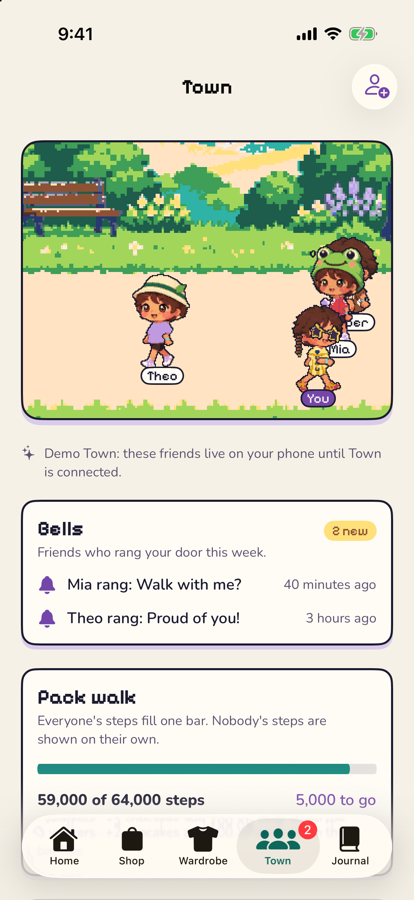 Town, where Parker walks with friends.